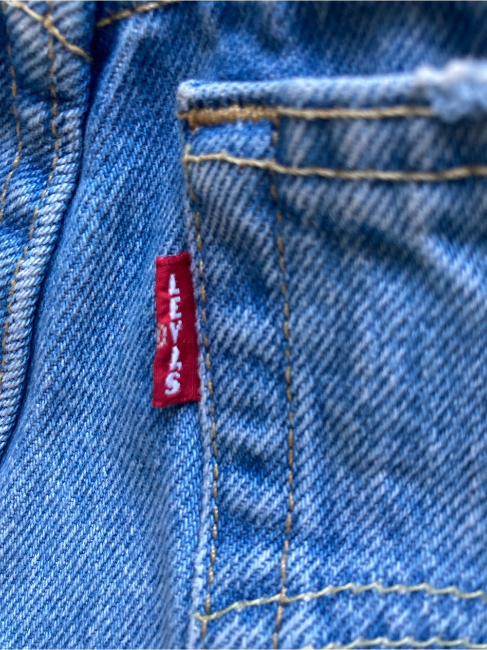 Levi’s Premium 501 Original Distressed Denim Shorts W25 Button Fly Light Wash - Picture 4 of 9